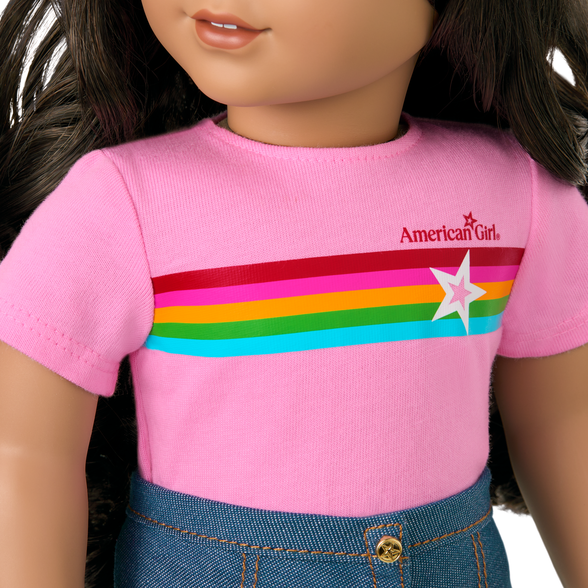 Truly Me™ 18-inch Doll #108 with curly black-brown hair - Image 12