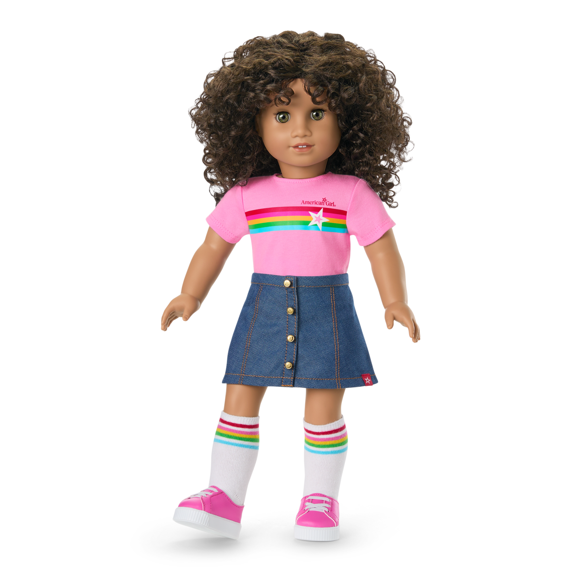 Truly Me™ 18-inch Doll #132 with curly dark-brown hair - Image 11