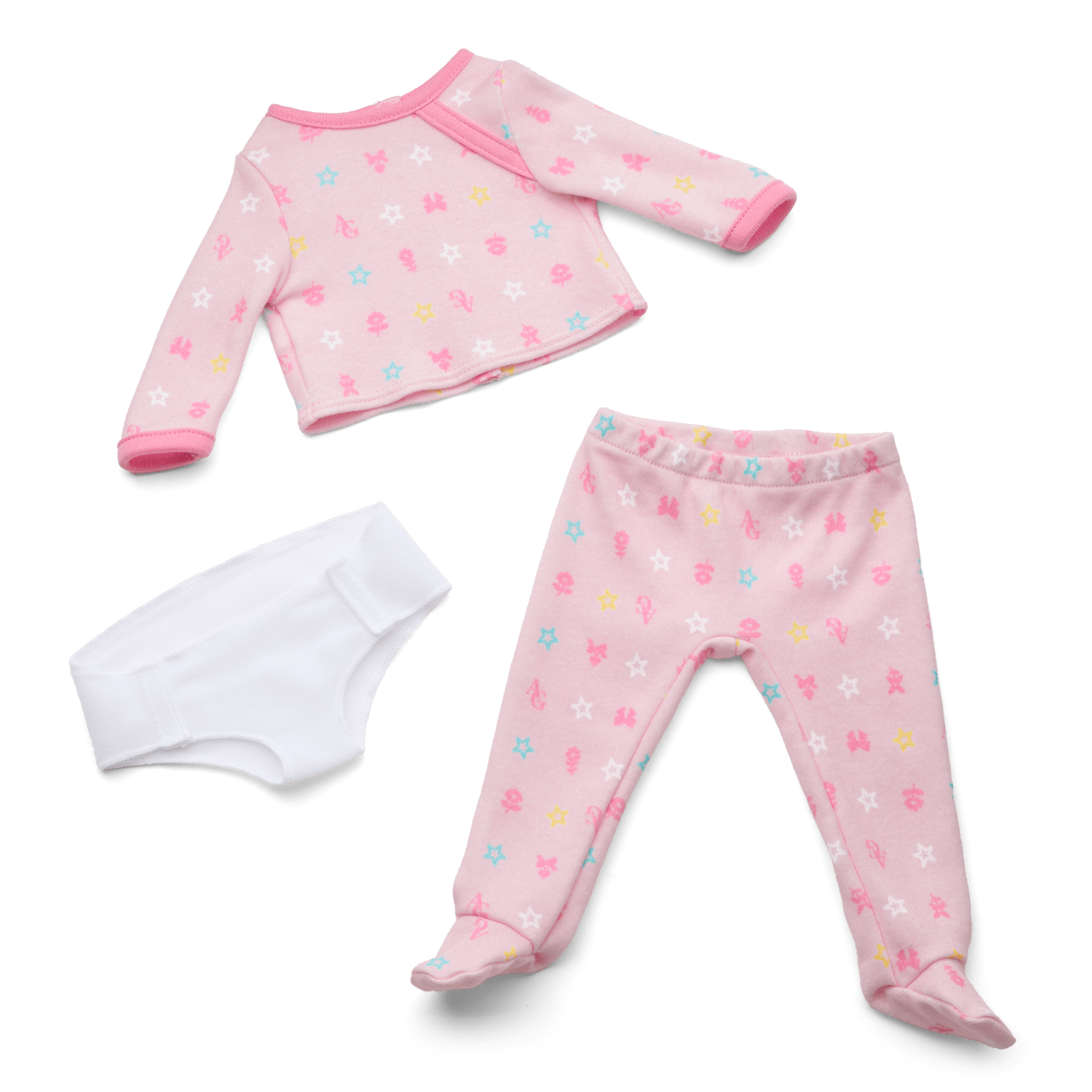 Bitty Baby® Doll #4 with black hair in Pastel Pink - Image 2