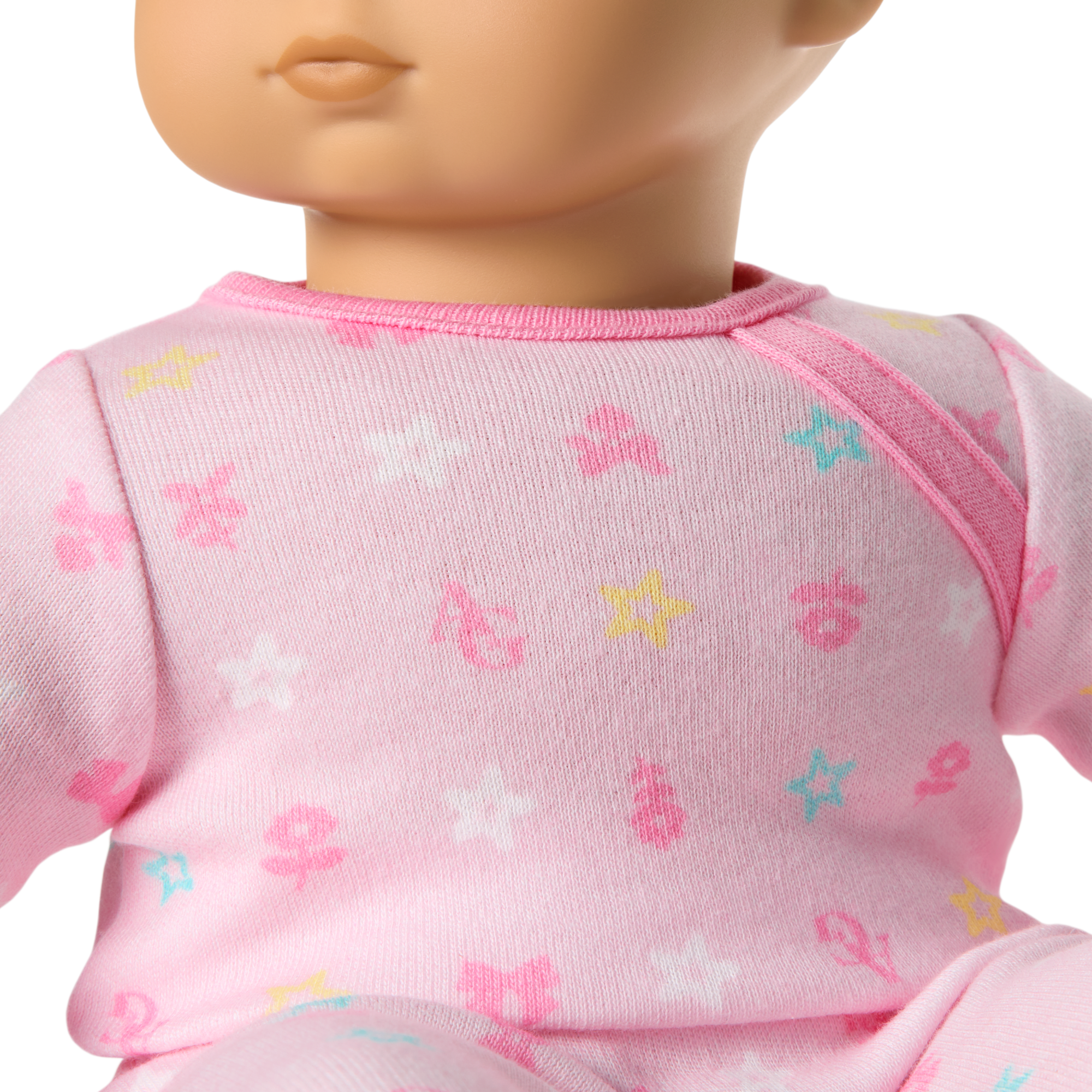 Bitty Baby® Doll #4 with black hair in Pastel Pink - Image 5