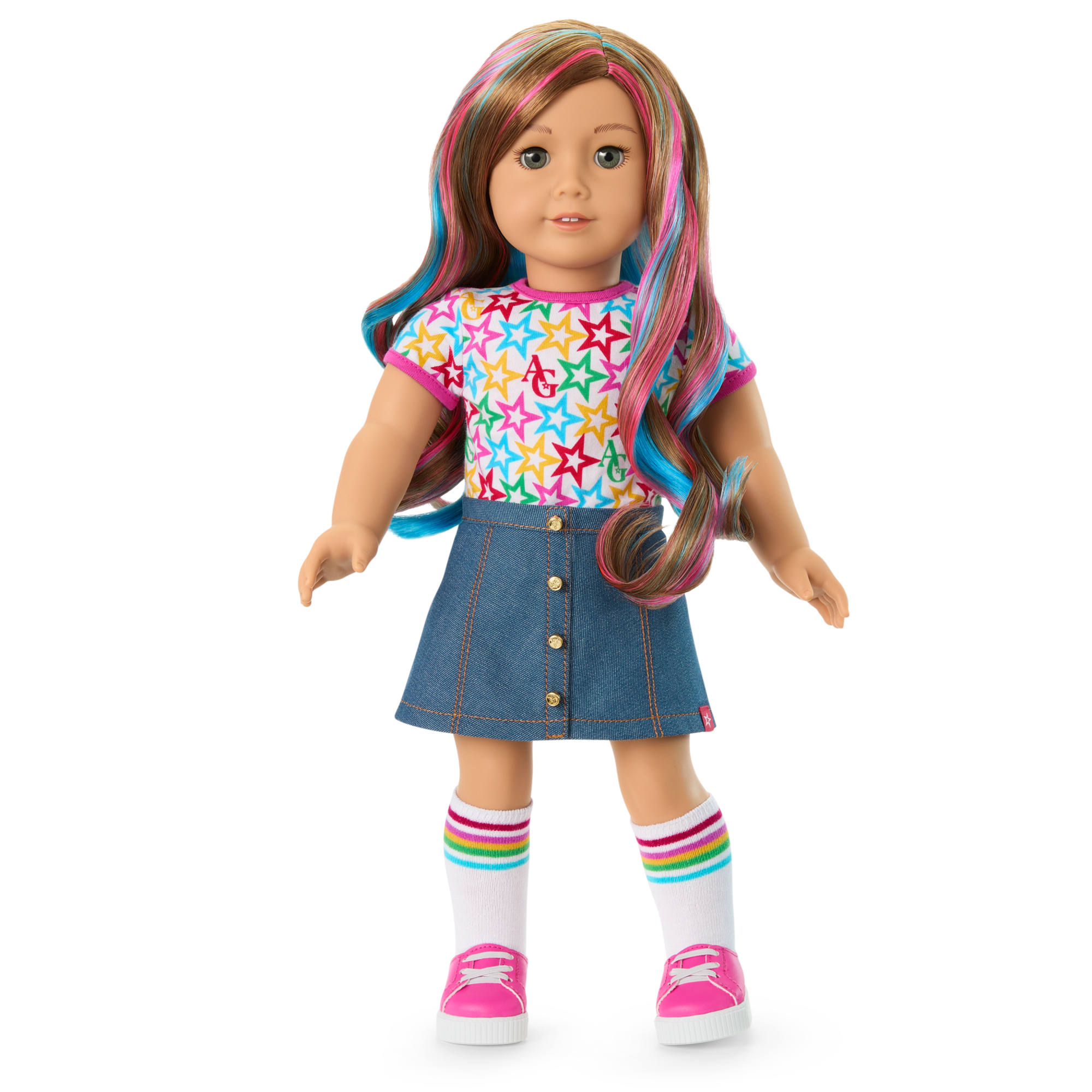 Truly Me™ 18-inch Doll #101 with wavy caramel hair - Image 7