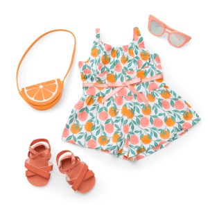 Orange You Glad It's Summer Outfit for 18-inch Dolls