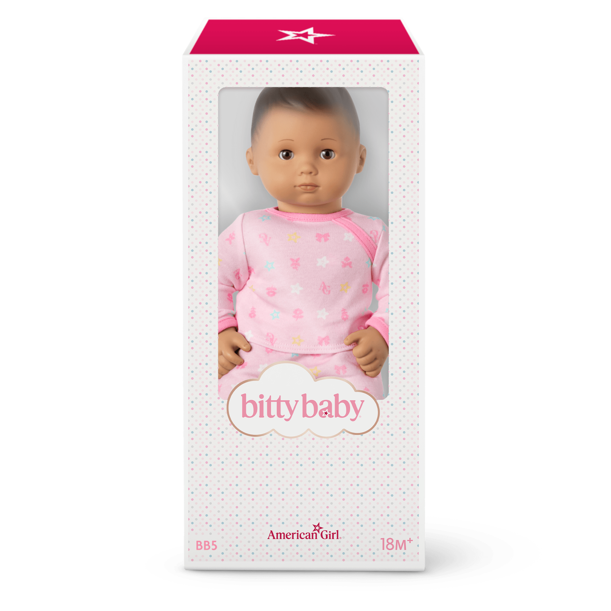Bitty Baby® Doll #5 with dark-brown hair in Pastel Pink - Image 8