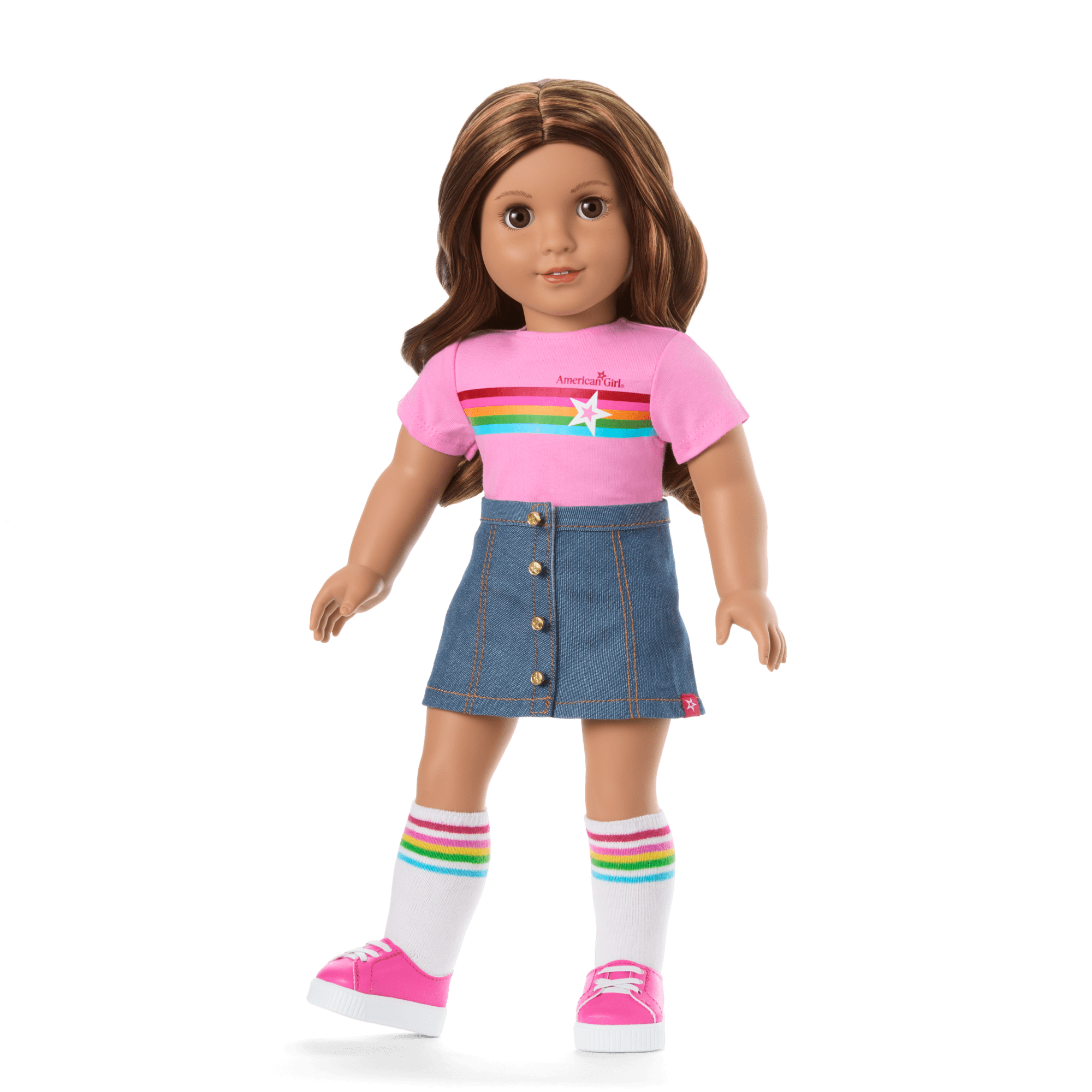 Truly Me™ 18-inch Doll #117 with wavy dark-brown hair - Image 11