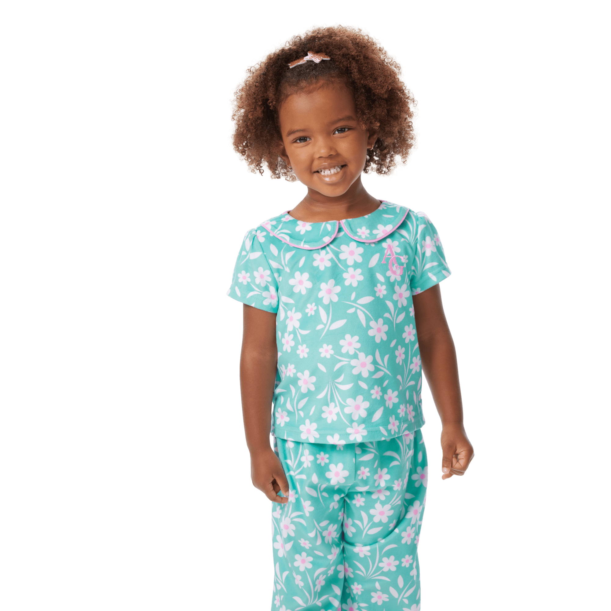 Flower Fun PJs for Little Girls (Bitty Baby®) - Image 4