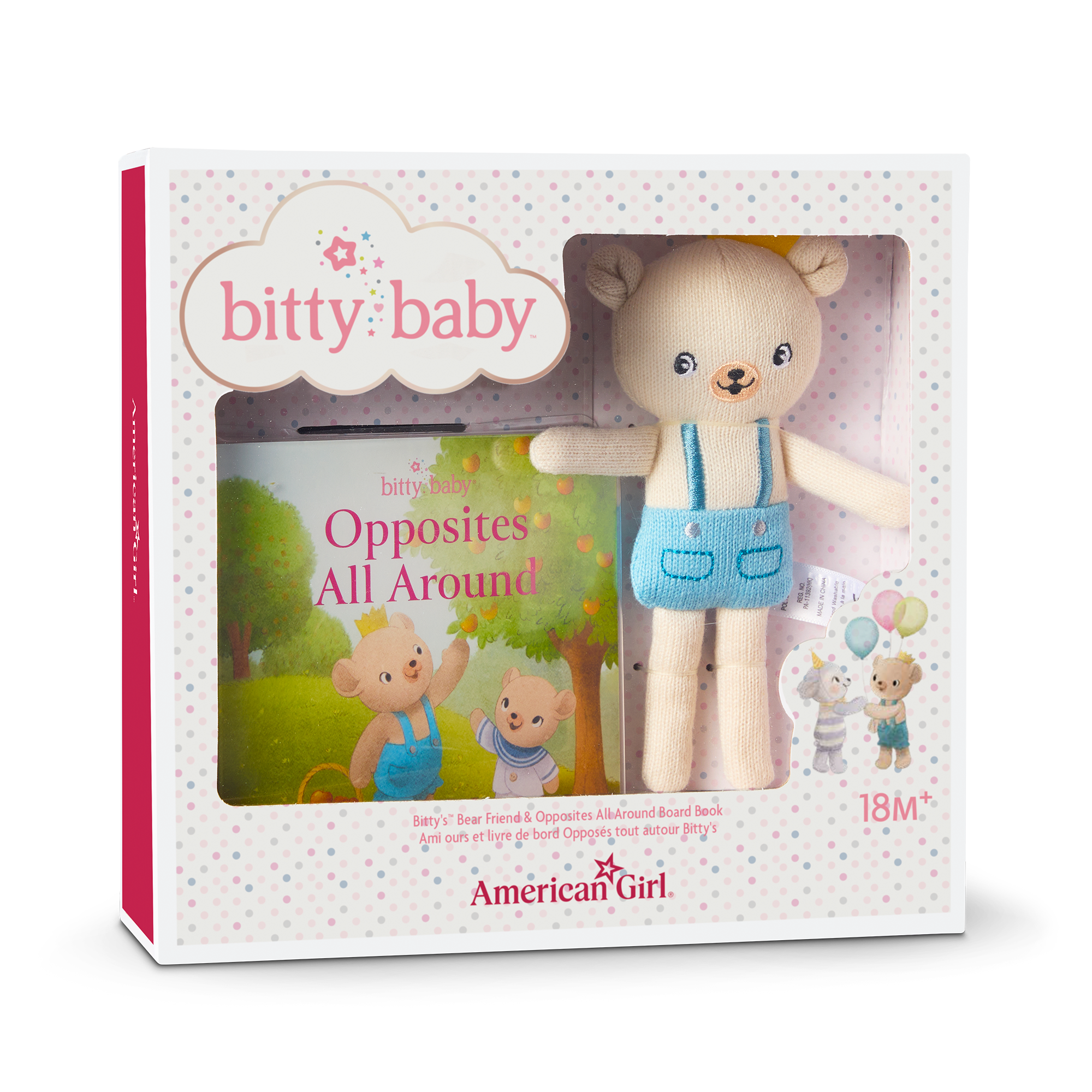 Bitty Baby® Doll #2 in Pastel Blue + Bear Friend & Board Book - Image 6